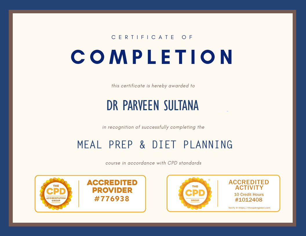 Ayurvedic doctor's certificate
