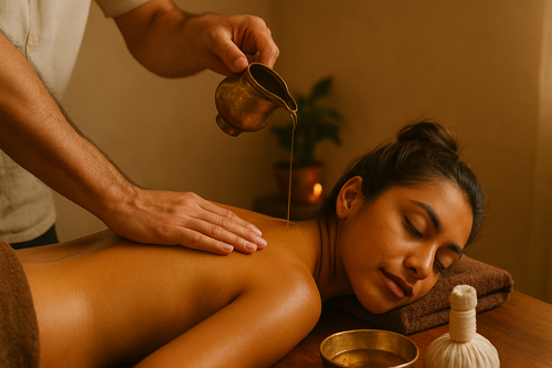 ayurvedic oil massage