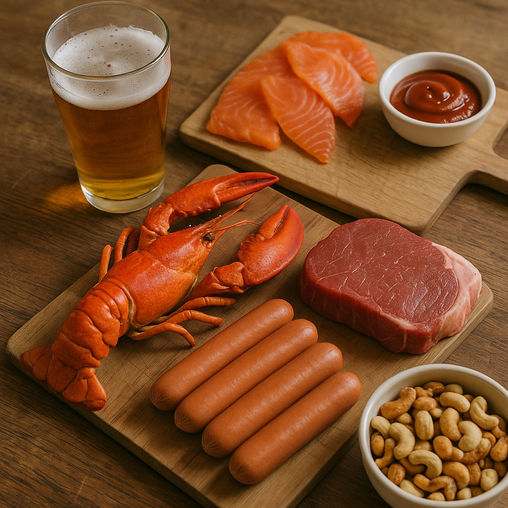 foods causing gout