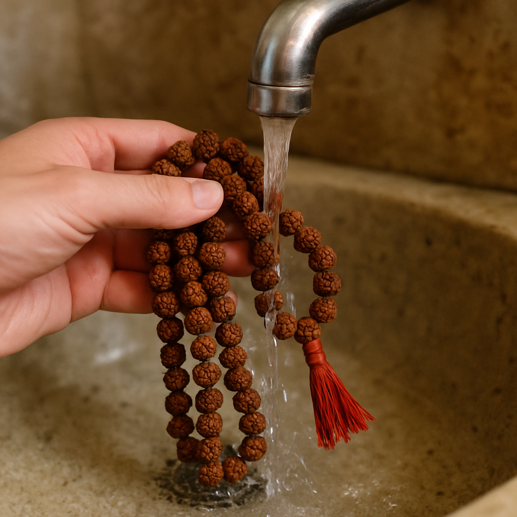 how to cleanse rudraksha mala