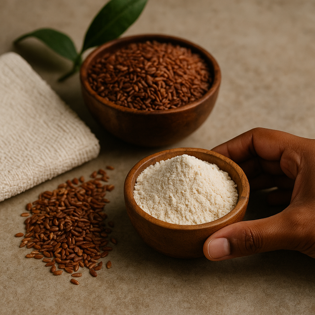navara rice powder for skin