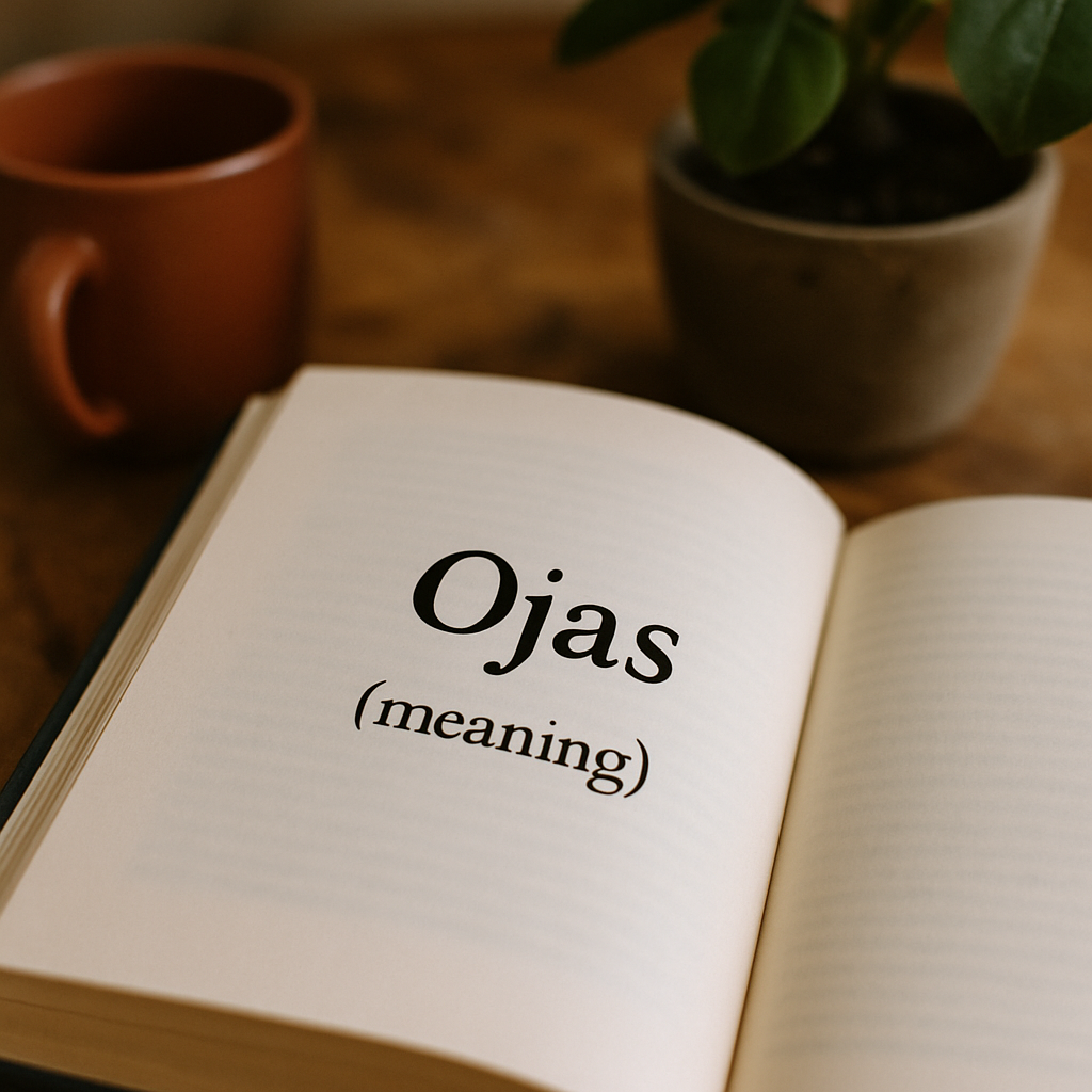 ojas meaning