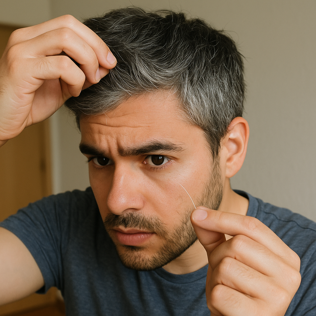 ow to cure white hair at young age naturally
