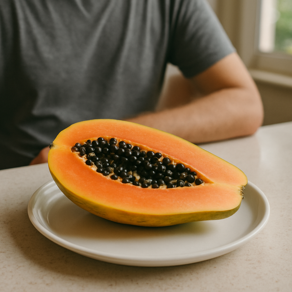 ripe papaya for fatty liver