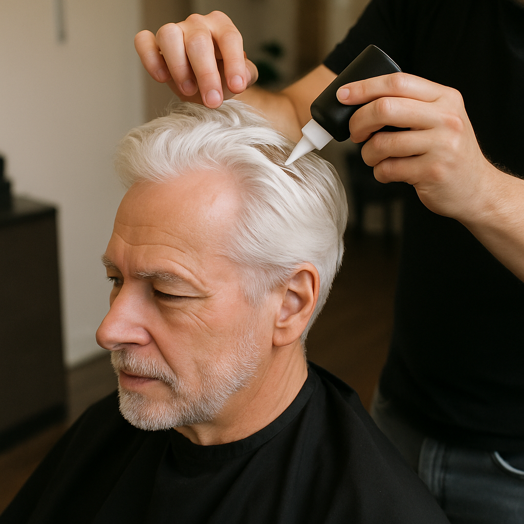 white hair treatment