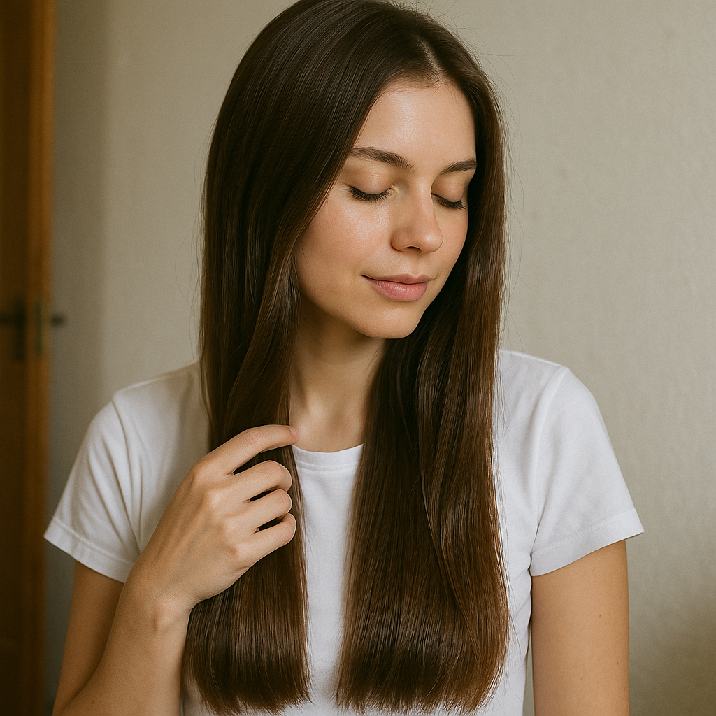 how to make hair smooth and silky at home naturally