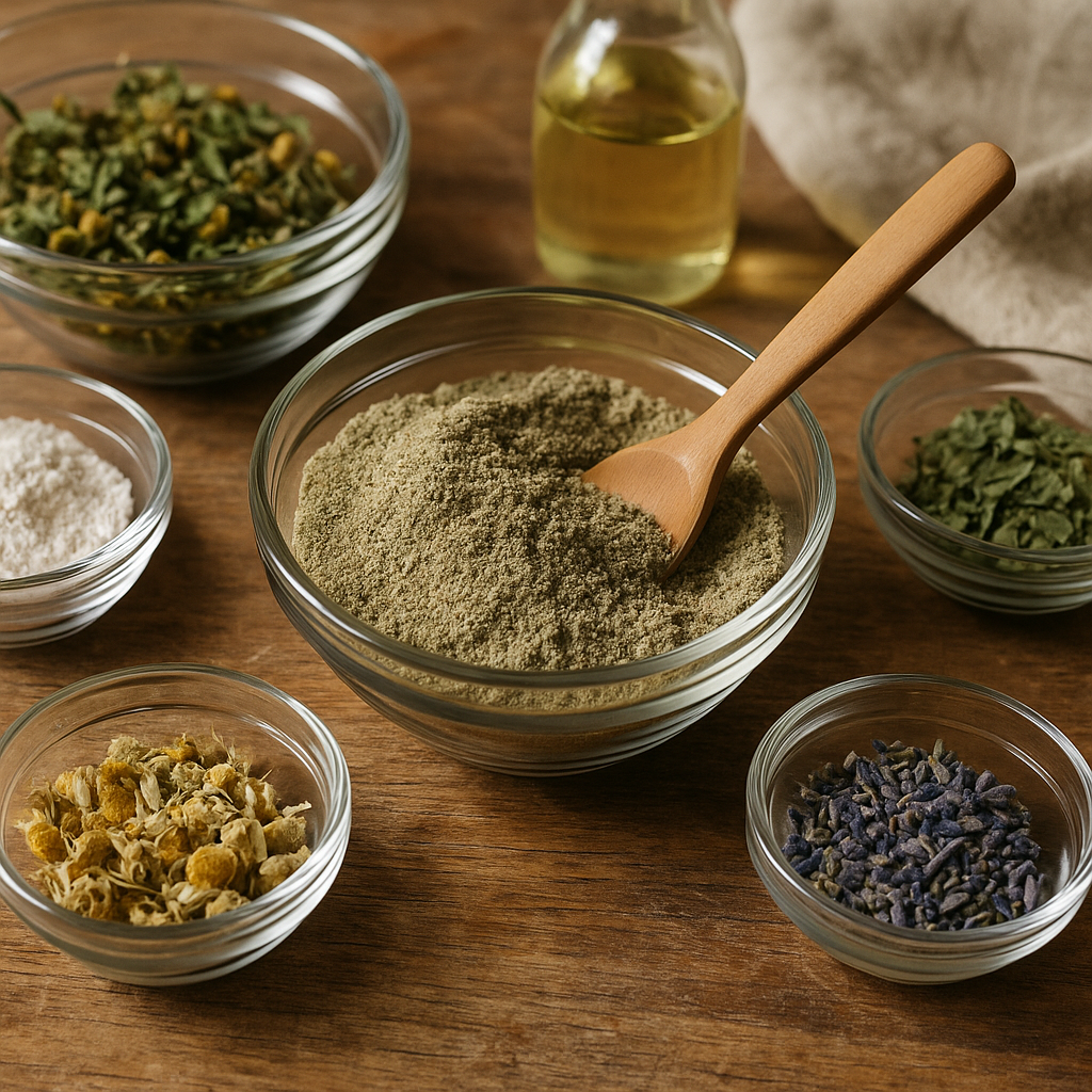 herbal bath powder at home ingredients