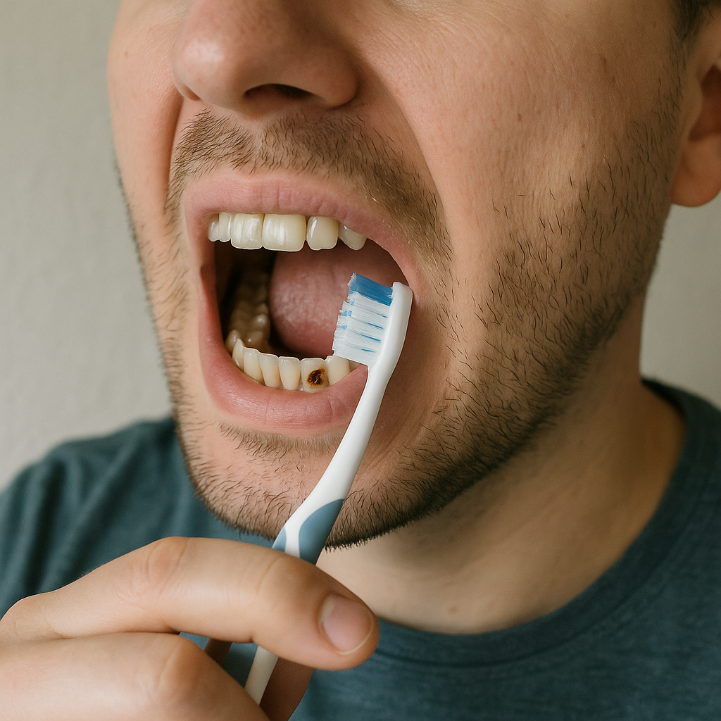 how to clean cavity teeth at home