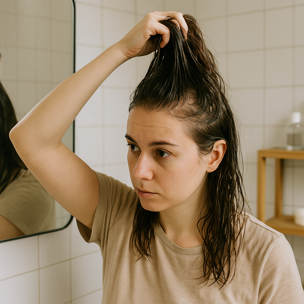how to remove oil from hair without shampoo