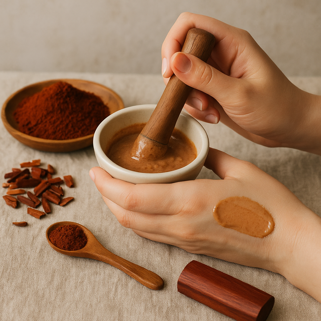 how to use red sandalwood for skin whitening