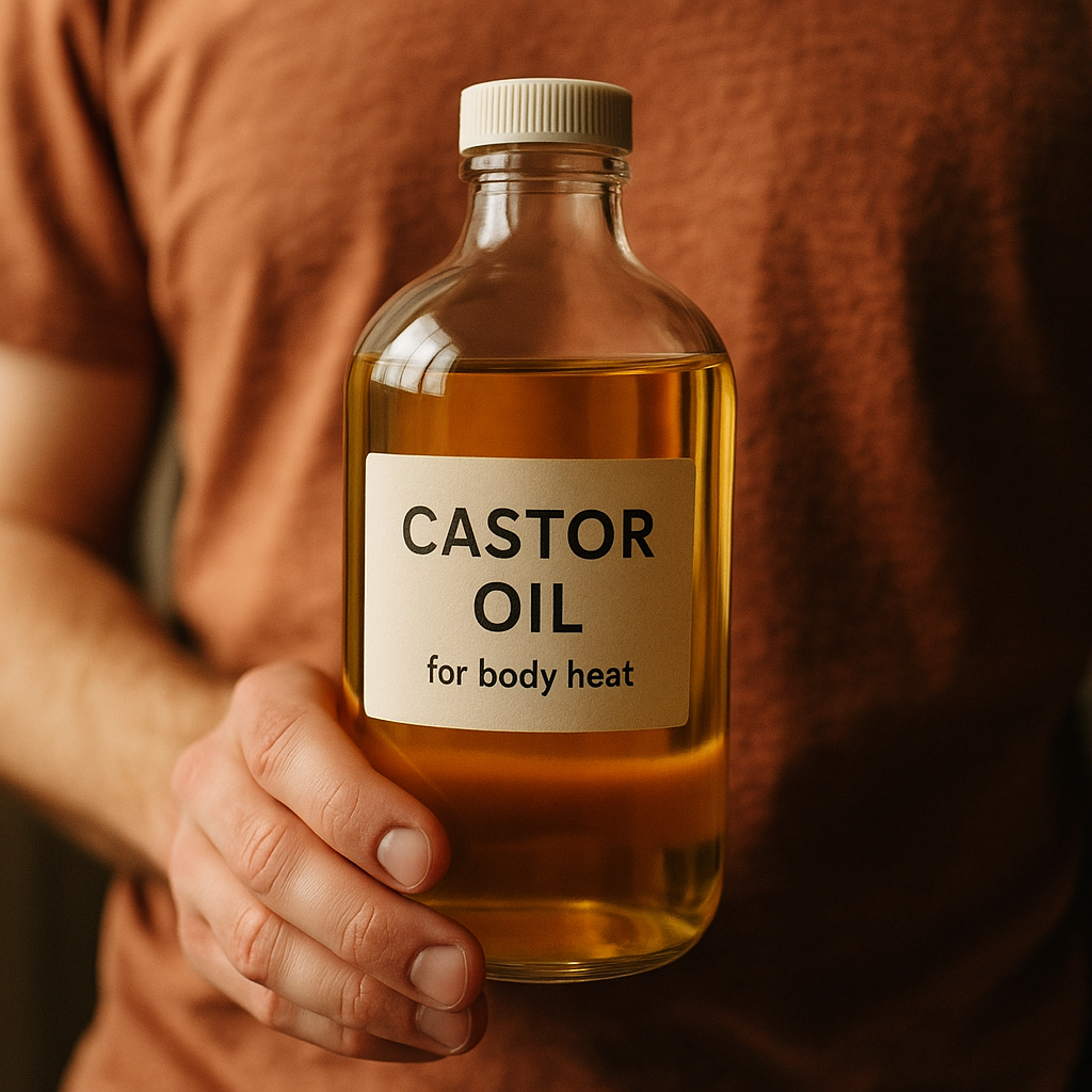 castor oil for body heat