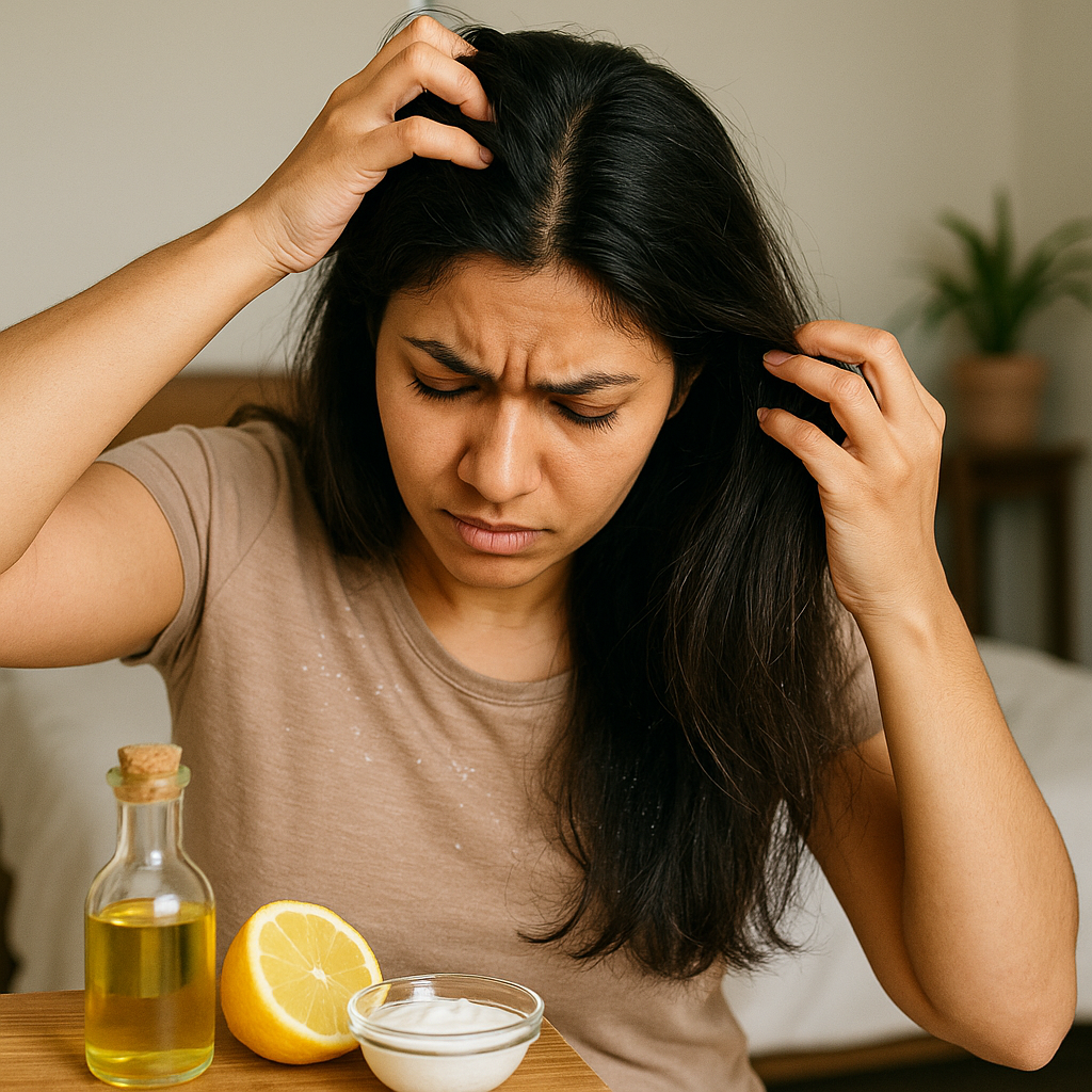 home remedies for dandruff and hair fall
