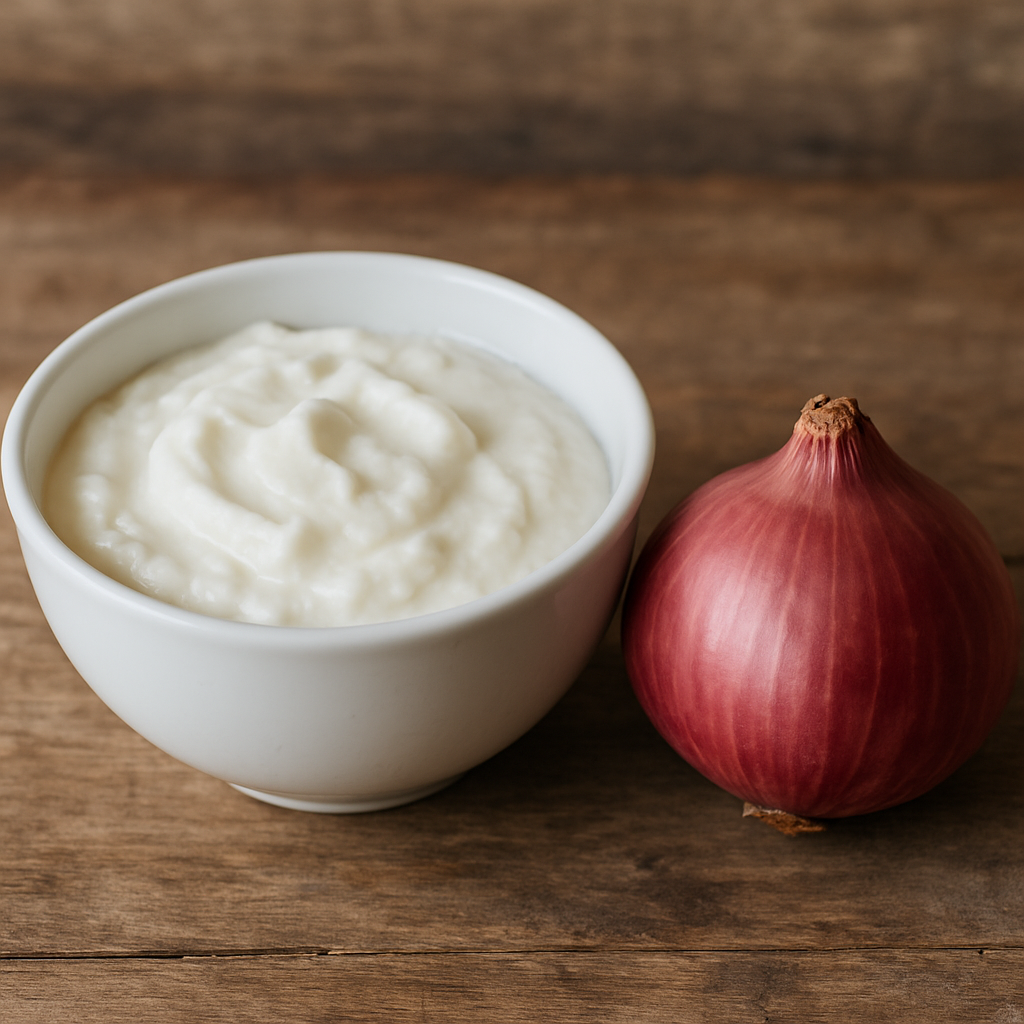 onion with curd for piles