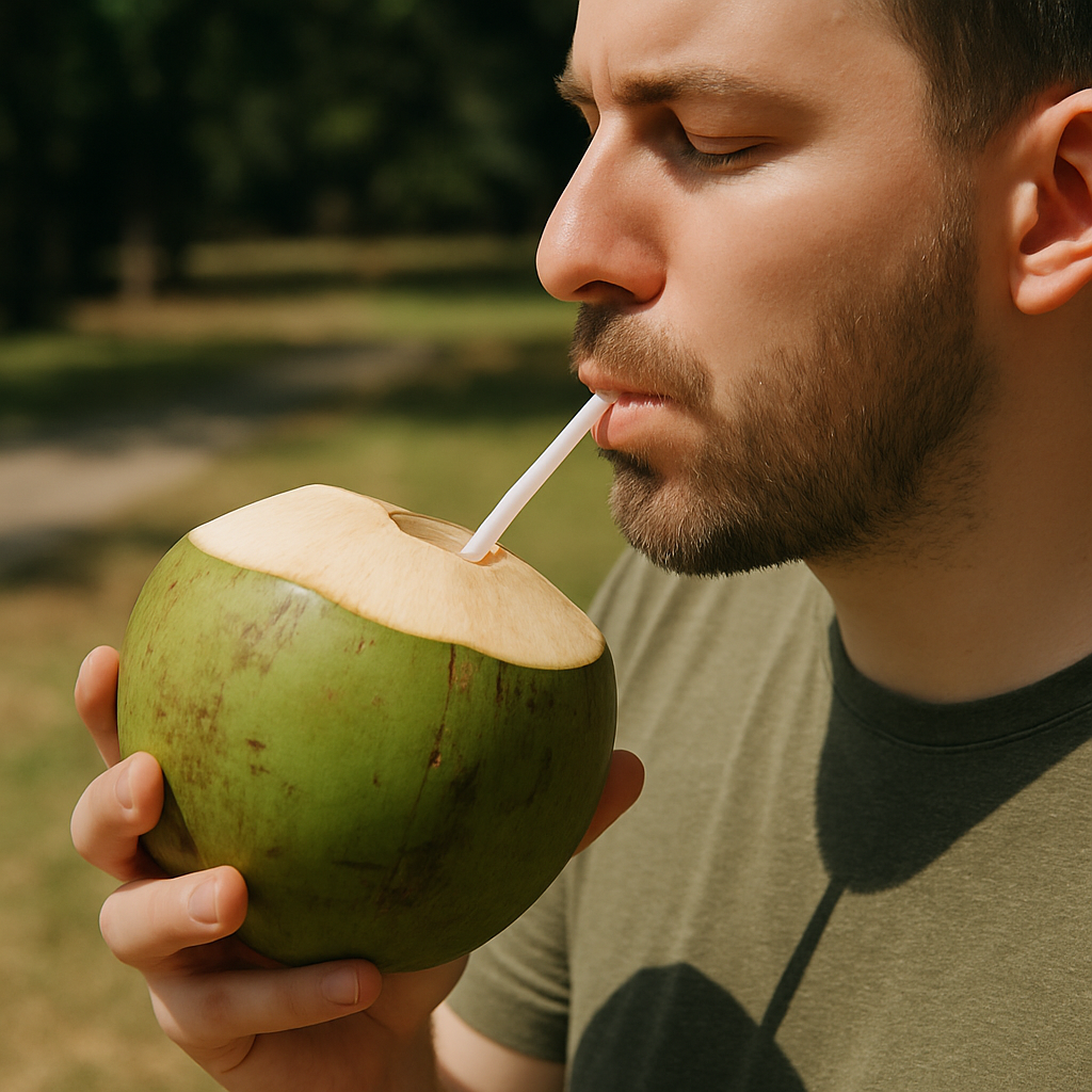 when to drink coconut water