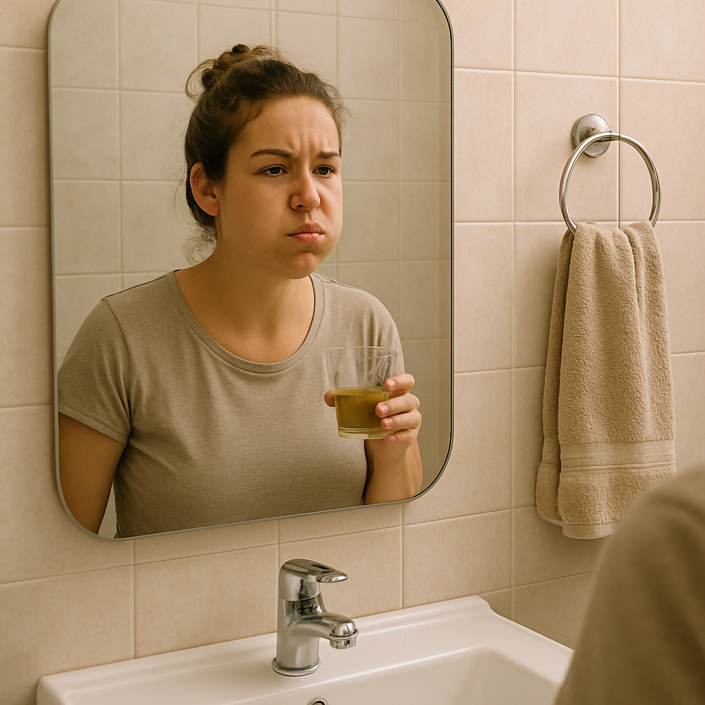 oil pulling technique