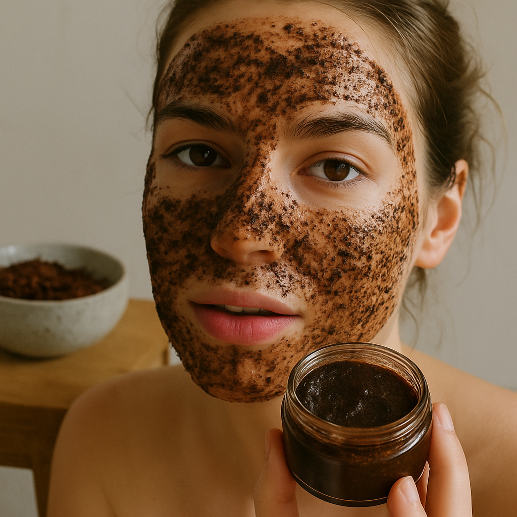 coffee face scrub