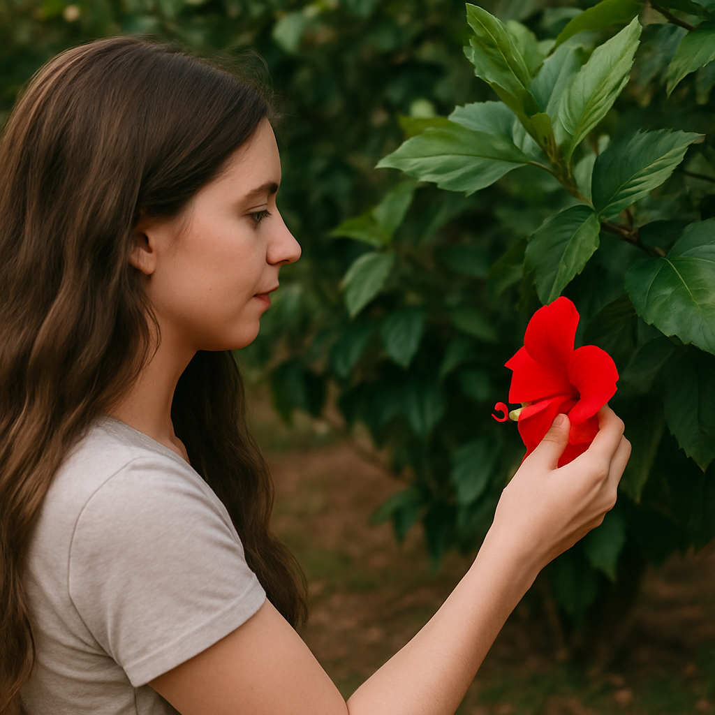 hibiscus leaves and flowers for hair