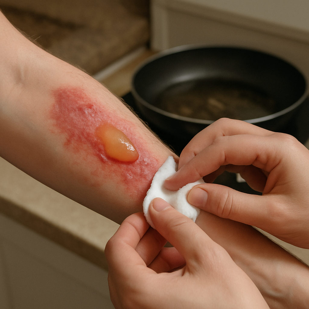 hot oil burn treatment