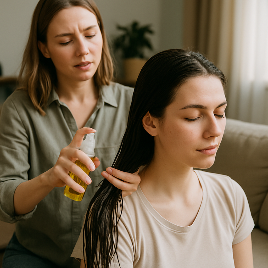 minimum time to keep oil in hair