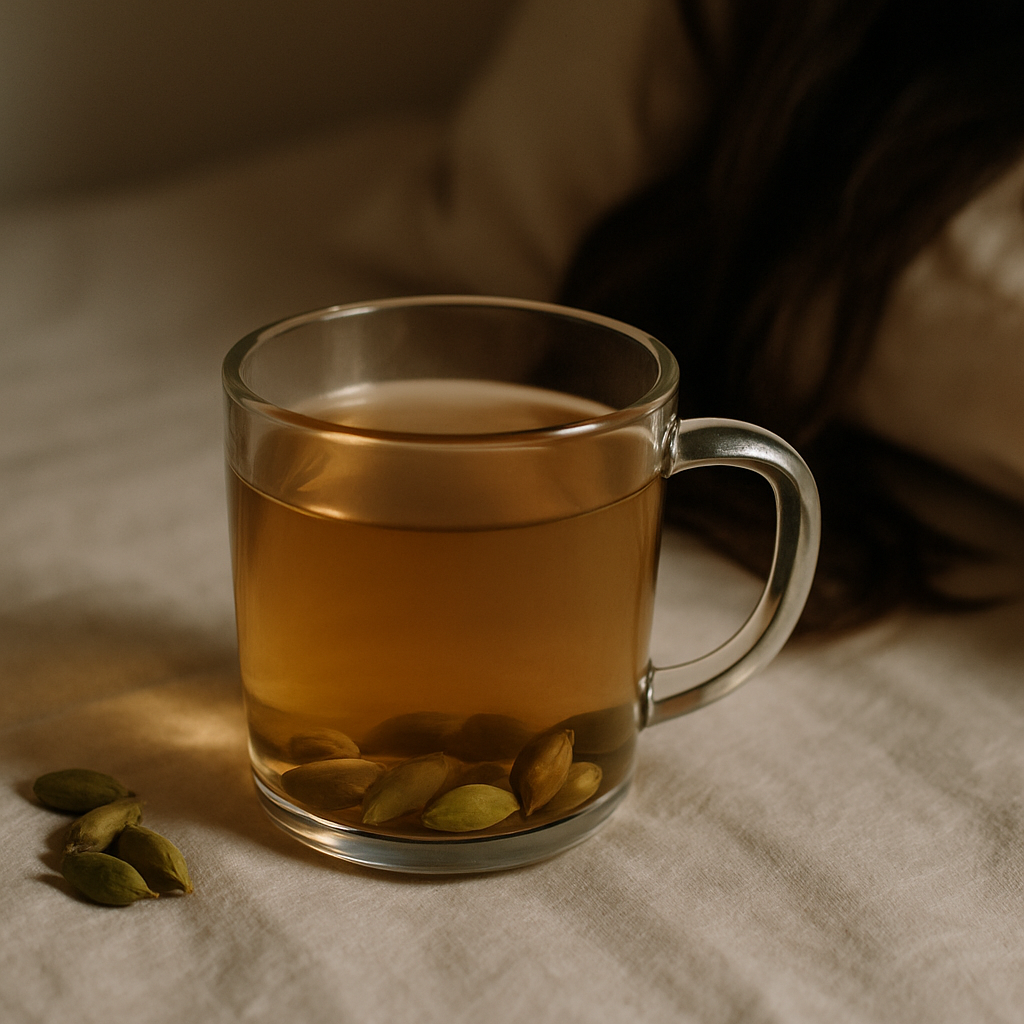 cardamom with warm water at night benefits for hair