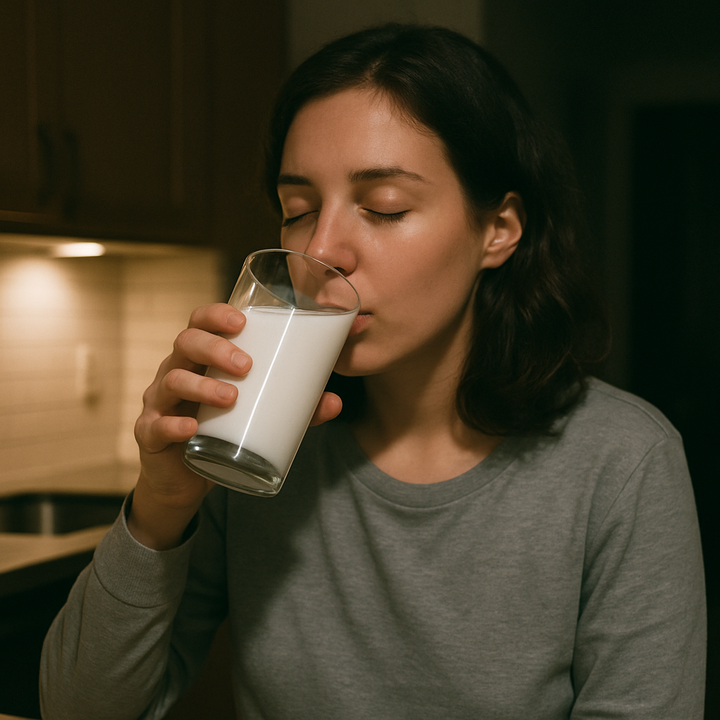 cold milk for acidity at night