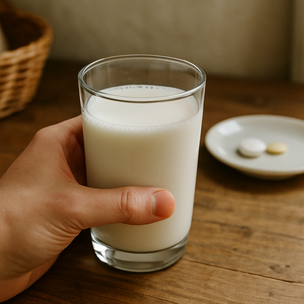 when to drink cold milk for acidity