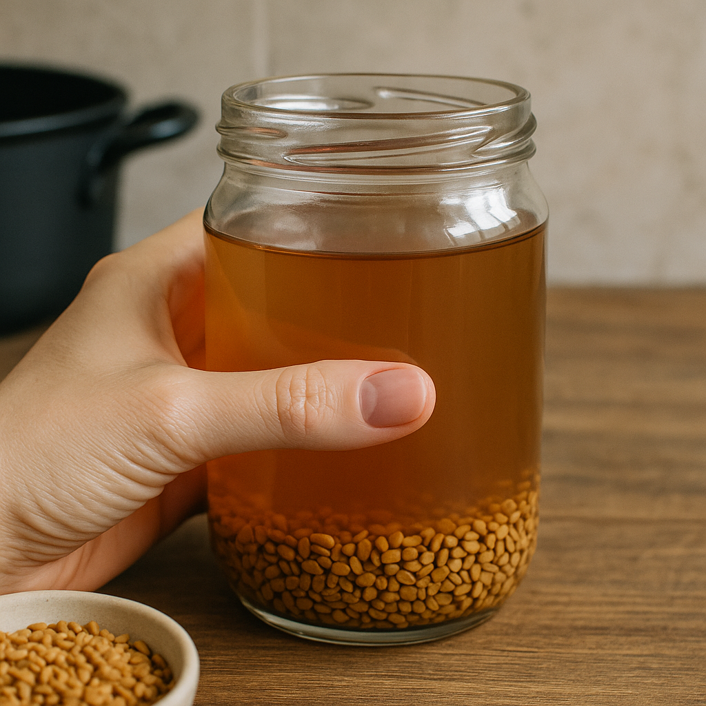 how to make methi water for hair