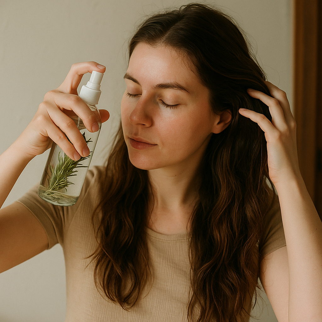 how to apply rosemary water to hair