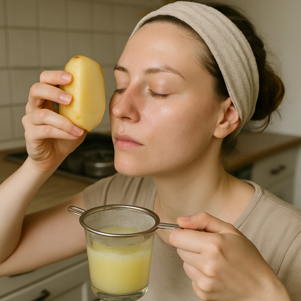 potato juice on face overnight benefits