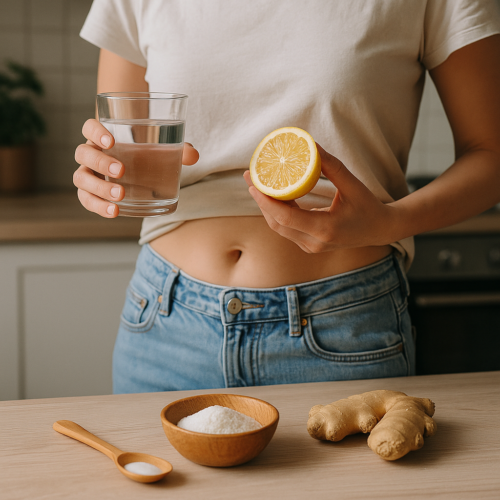 how to clean stomach naturally at home