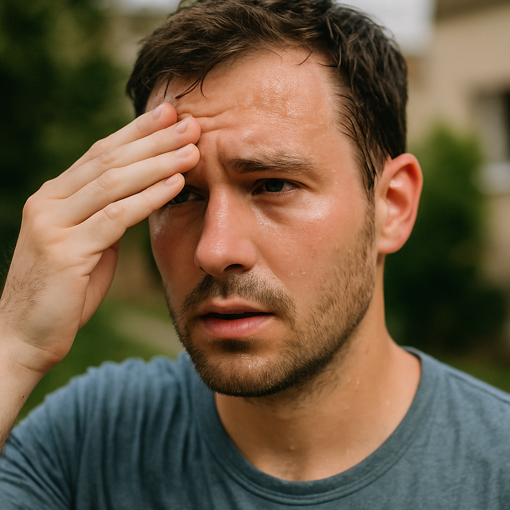 how to control sweating on face