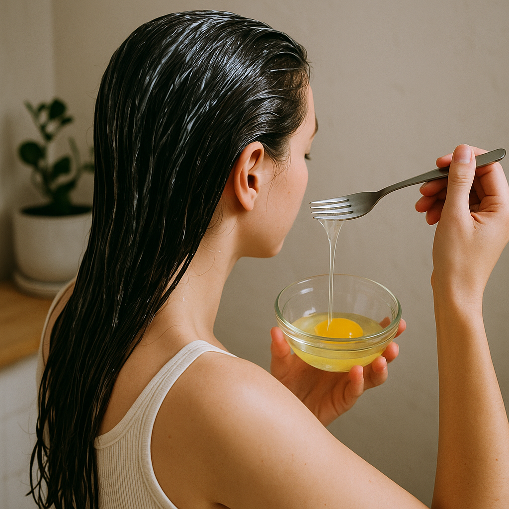 egg white hair mask