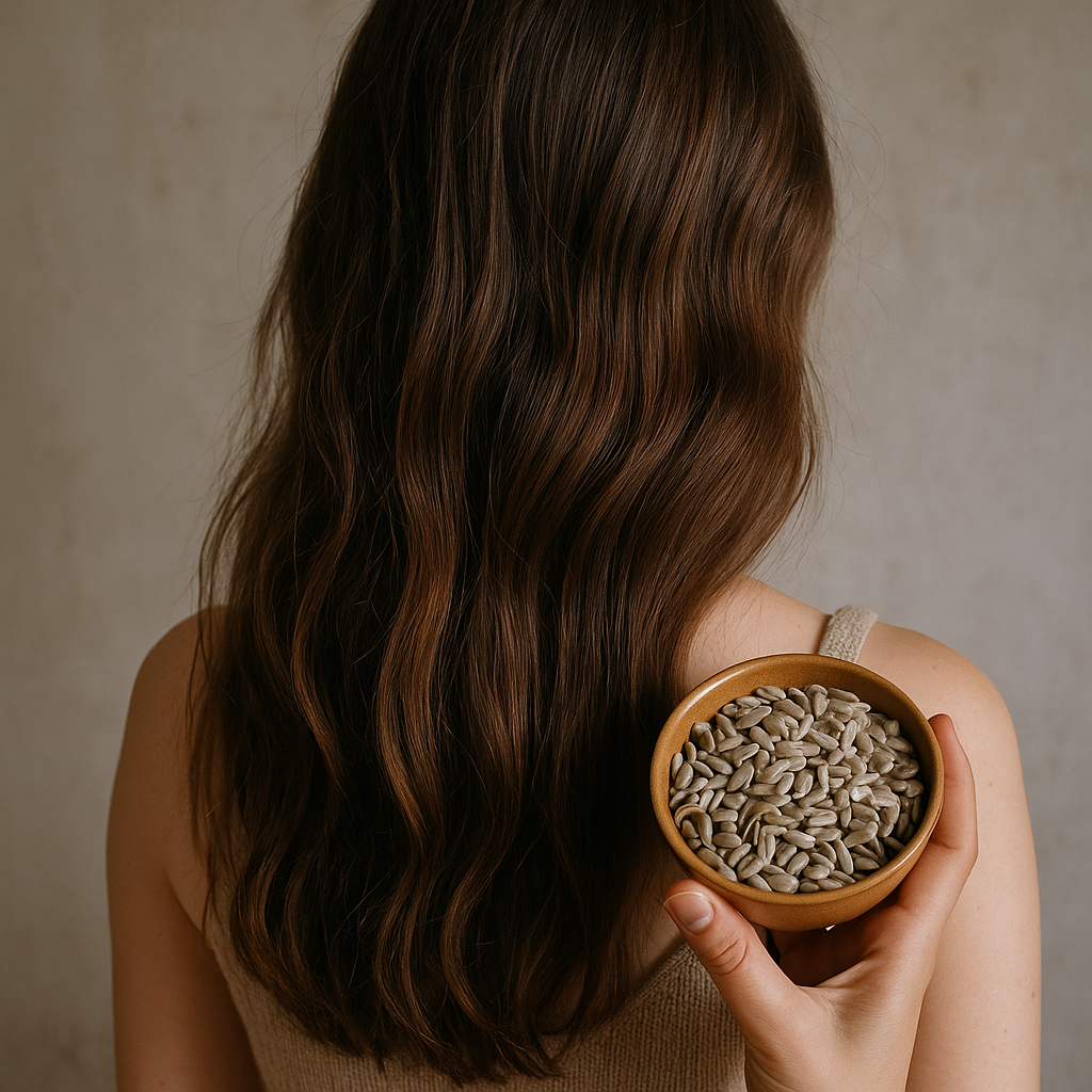 sunflower seeds for hair