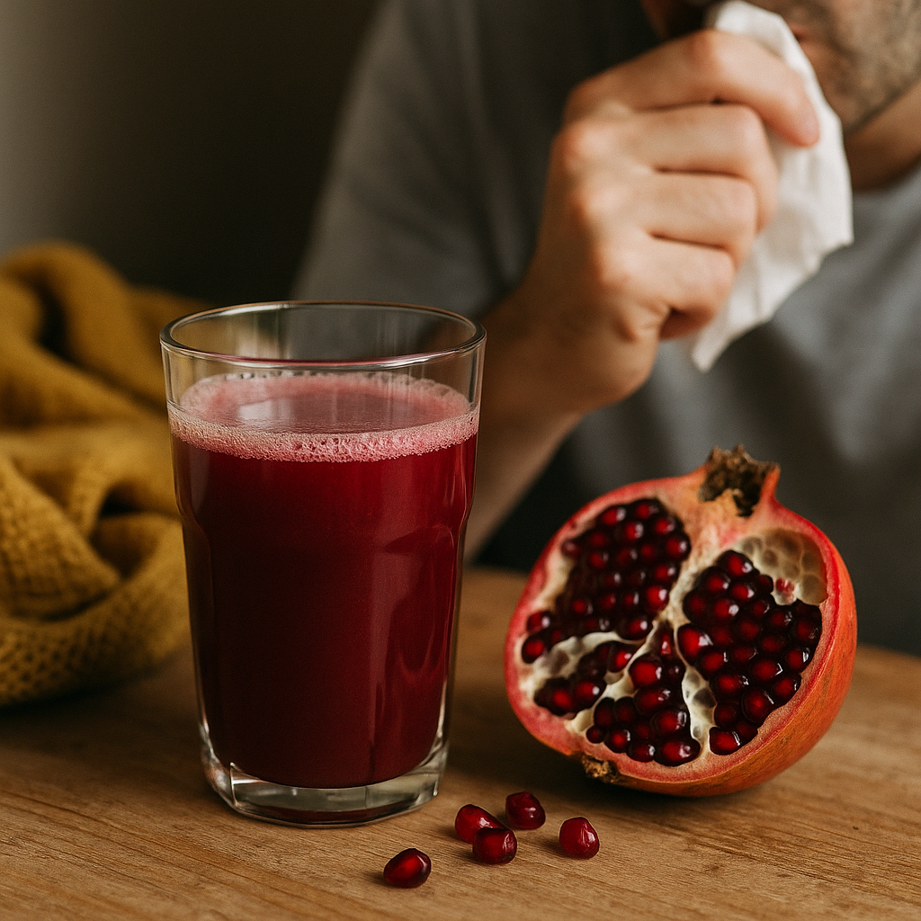 pomegranate juice for cough
