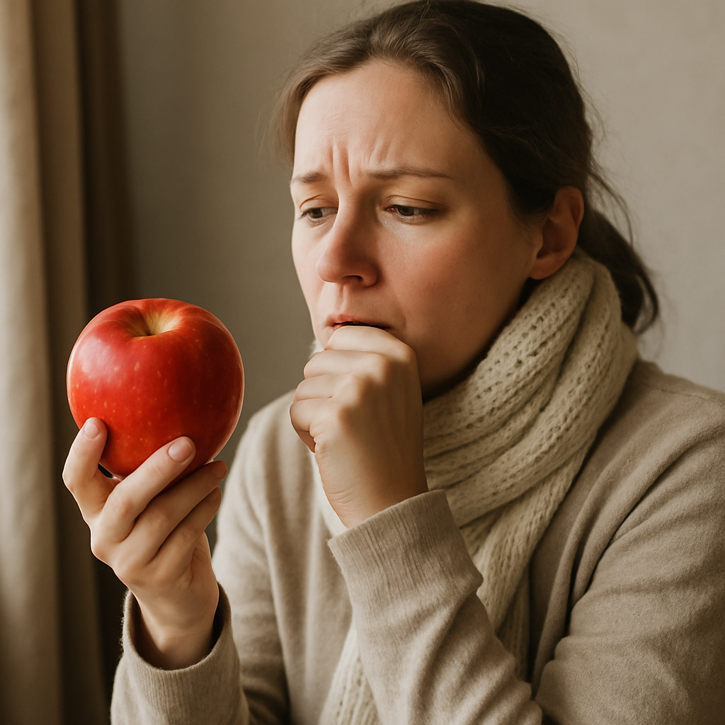 can we eat apple during cold and cough
