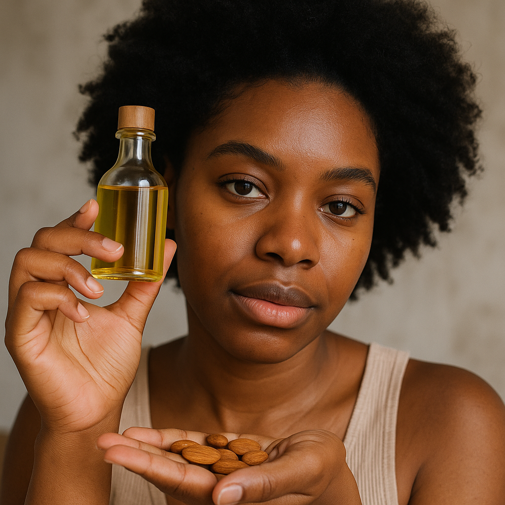 almond oil for low porosity