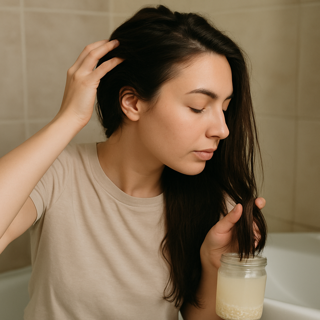 how to use rice water for hair