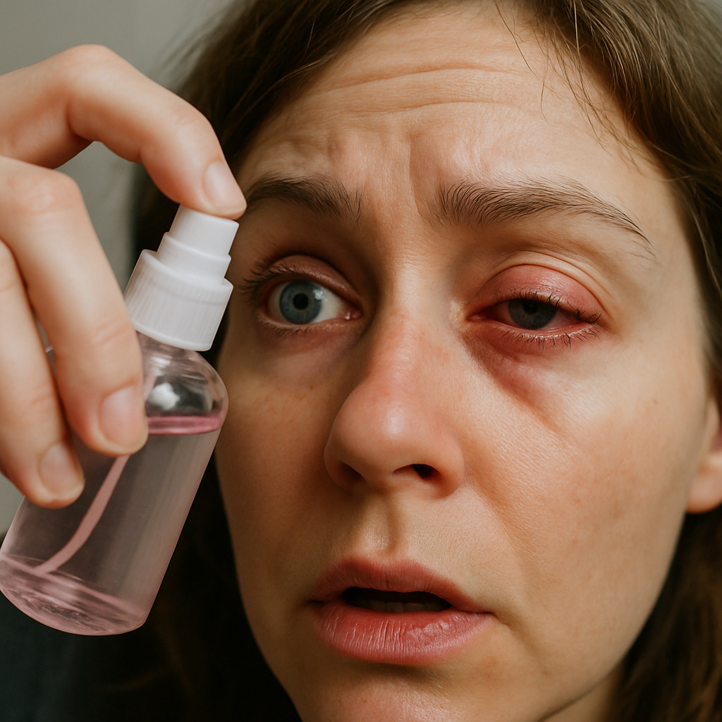 side effects of rose water in eyes