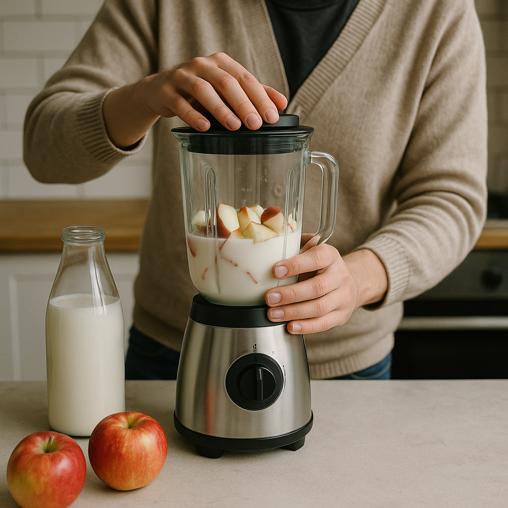 apple with milk