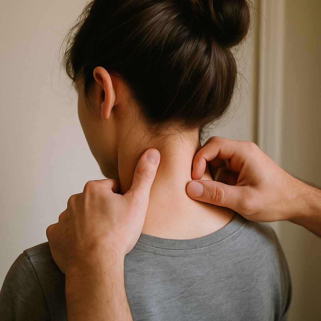 stiff neck massage points