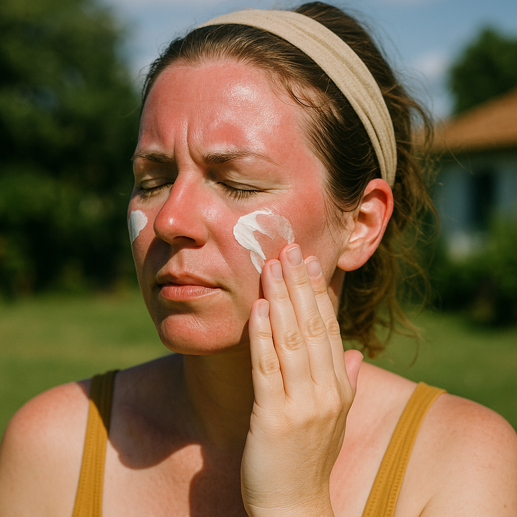 How to Reduce Sunburn on Face