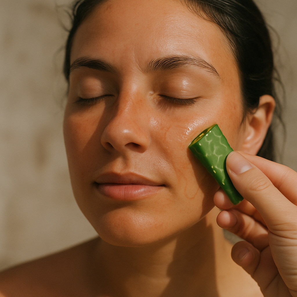 does aloe vera remove tan from face