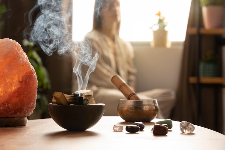 Person conducting reiki therapy