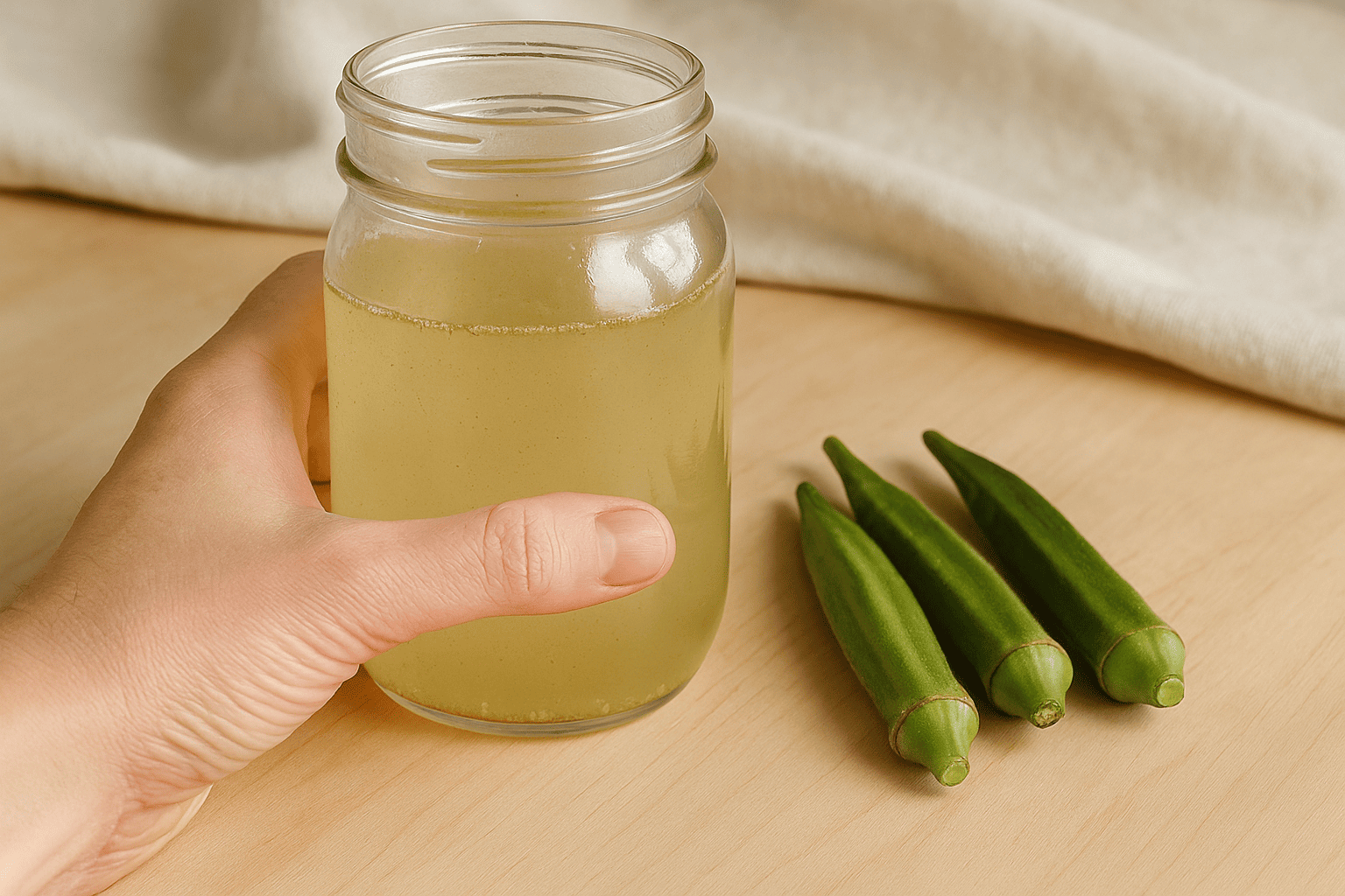 okra water for lubrication Wetin Okra water fit give wey Okra soup no fit give? main image 0